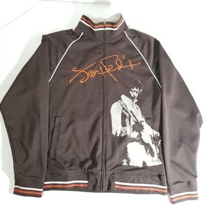 Jimi Hendrix Bomber Jacket Mens Size Large Retro
